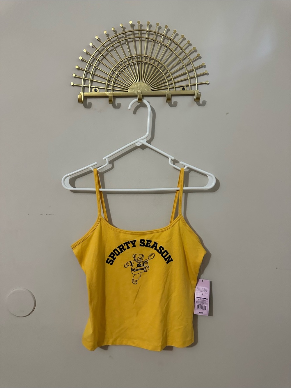 Wild Fable Sporty Season Yellow Tank Top